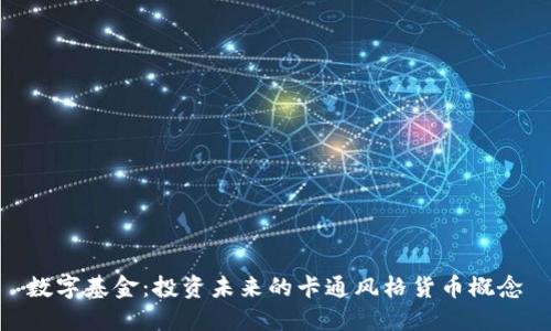 数字基金：投资未来的卡通风格货币概念